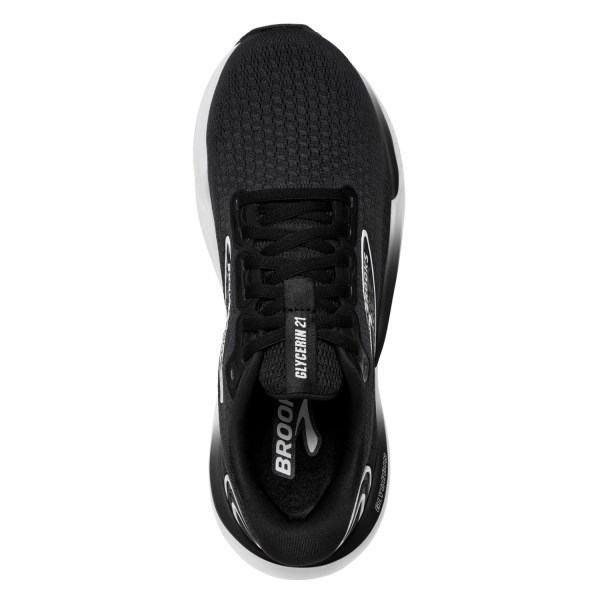 Brooks Glycerin 21 - Mens Running Shoes - Black/White slider