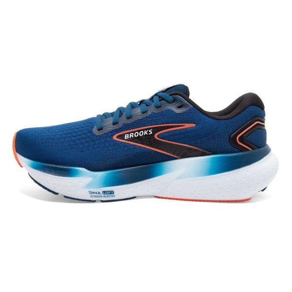 Brooks Glycerin 21 - Mens Running Shoes - Blue Opal/Black/Nasturtium slider