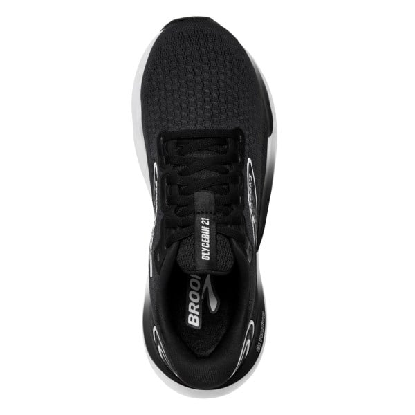 Brooks Glycerin 21 - Womens Running Shoes - Black/White slider