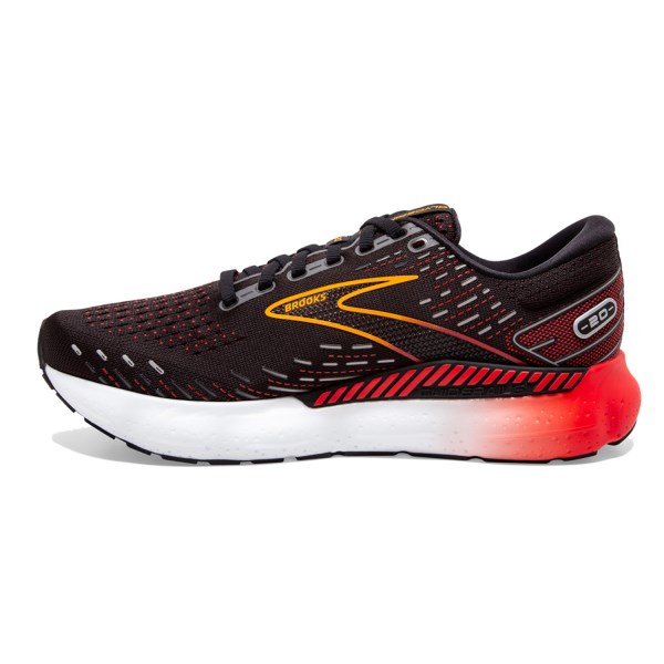 Brooks Glycerin GTS 20 - Mens Running Shoes - Blackened Pearl/Red slider