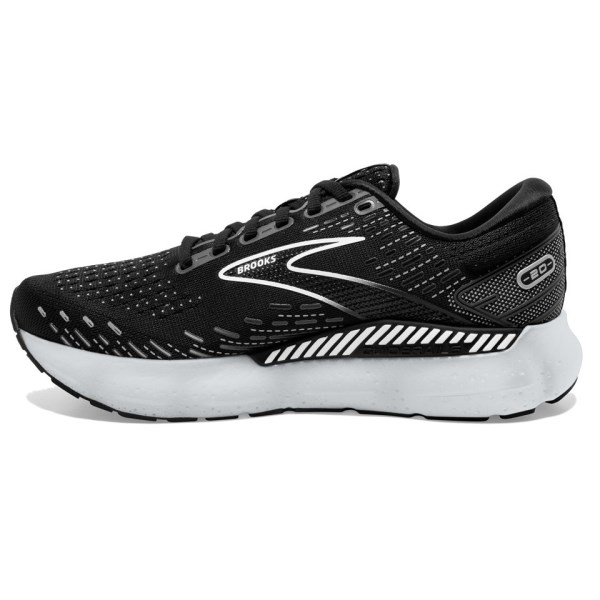 Brooks Glycerin GTS 20 - Mens Running Shoes - Black/White slider