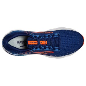 Brooks Glycerin GTS 20 - Mens Running Shoes - Blue Depths/Palace Blue/Orange slider