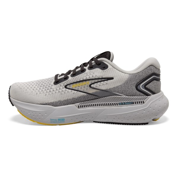 Brooks Glycerin GTS 21 - Mens Running Shoes - Coconut/Forged Iron/Yellow slider