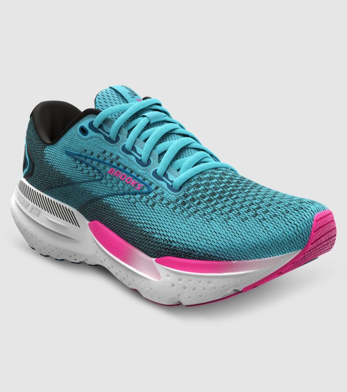 Brooks Glycerin Gts 21 Womens - MOROCCAN BLUE AQUA PINK slider