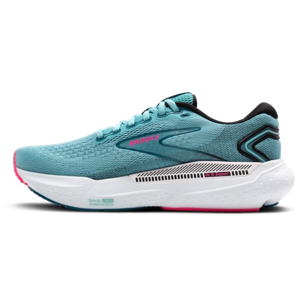 Brooks Glycerin GTS 21 - Womens Running Shoes - Moroccan Blue/Aqua/Pink slider