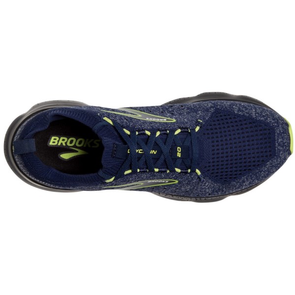 Brooks Glycerin StealthFit 20 - Mens Running Shoes - Blue/Ebony/Lime slider