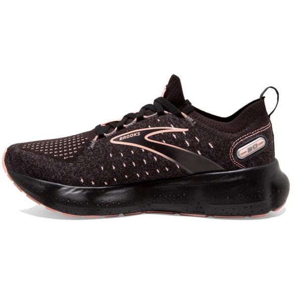 Brooks Glycerin StealthFit 20 - Womens Running Shoes - Black/Pearl/Peach slider