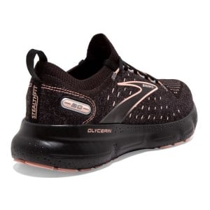 Brooks Glycerin StealthFit 20 - Womens Running Shoes - Black/Pearl/Peach slider