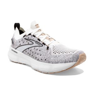 Brooks Glycerin StealthFit 20 - Womens Running Shoes - White/Black/Cream slider