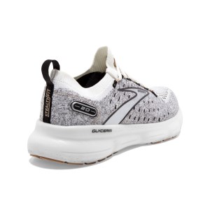 Brooks Glycerin StealthFit 20 - Womens Running Shoes - White/Black/Cream slider