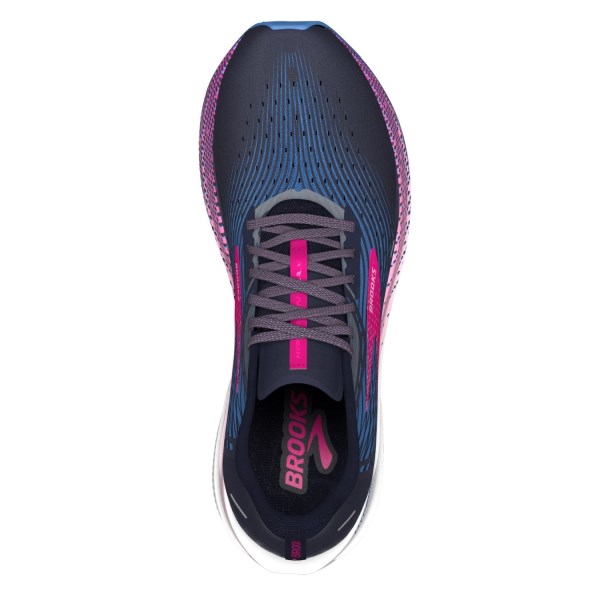 Brooks Hyperion Max - Womens Road Racing Shoes - Peacoat/Marina Blue/Pink slider