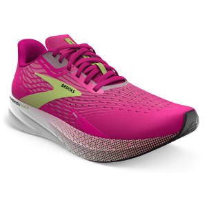 Brooks Hyperion Max - Womens Road Racing Shoes - Pink Glo/Green/Black slider