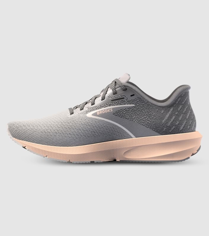 Brooks Launch 10 Womens - GREY CRYSTAL GREY PEACH slider