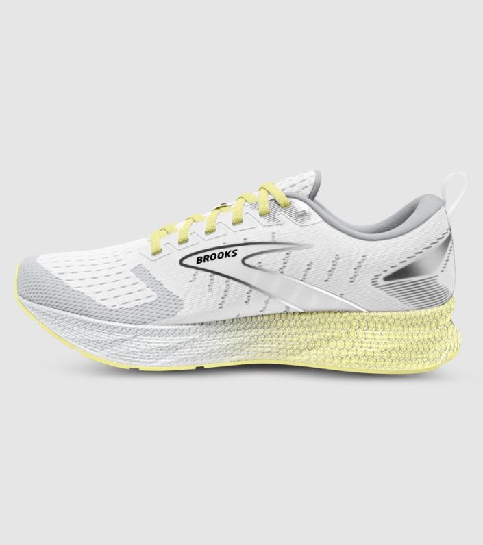 Brooks Levitate 6 Womens White - WHITE OYSTER YELLOW slider