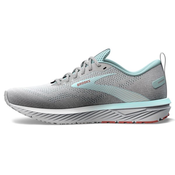 Brooks Revel 6 - Womens Running Shoes - Oyster Mushroom/Alloy/Blue slider