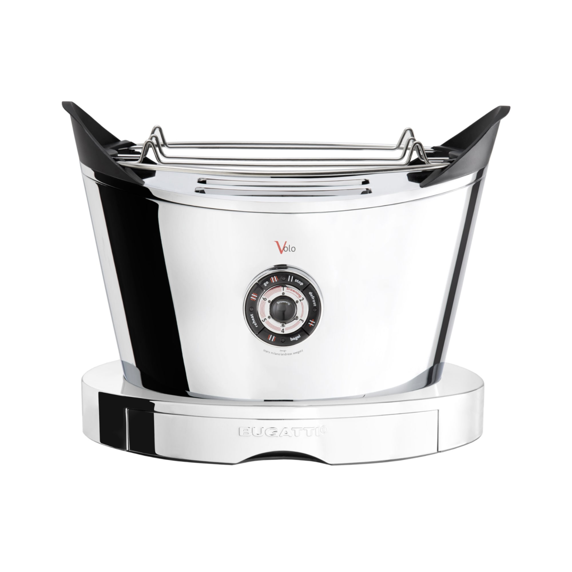 Bugatti Volo 2 Slice Toaster Chrome - Chrome