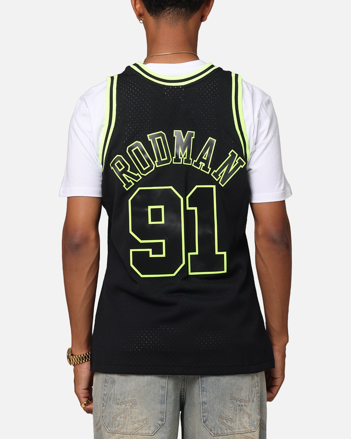 Chicago Bulls Dennis Rodman 1995 'Volt' 1995 Swing Jersey slider