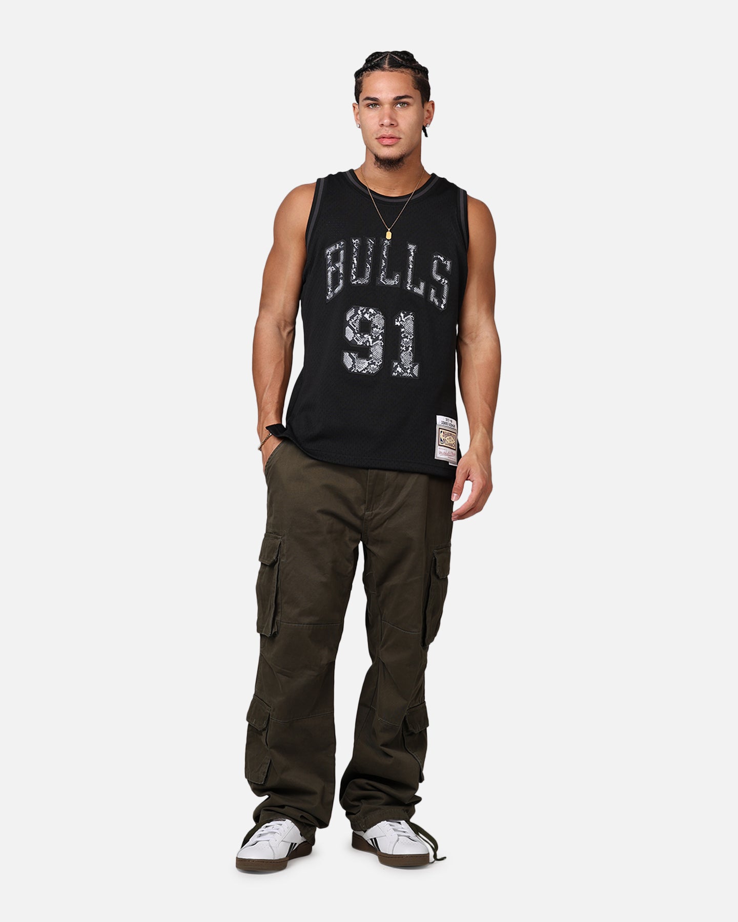 Chicago Bulls Dennis Rodman '96-97 Leather Elegance Swing Jersey slider