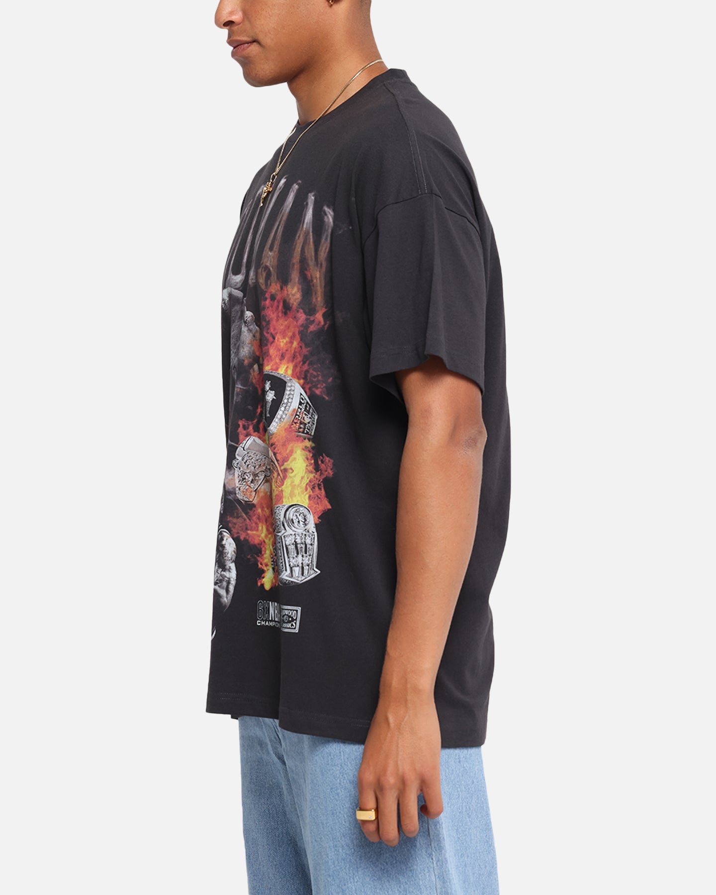 Chicago Bulls Dennis Rodman Flaming Hot T-Shirt slider