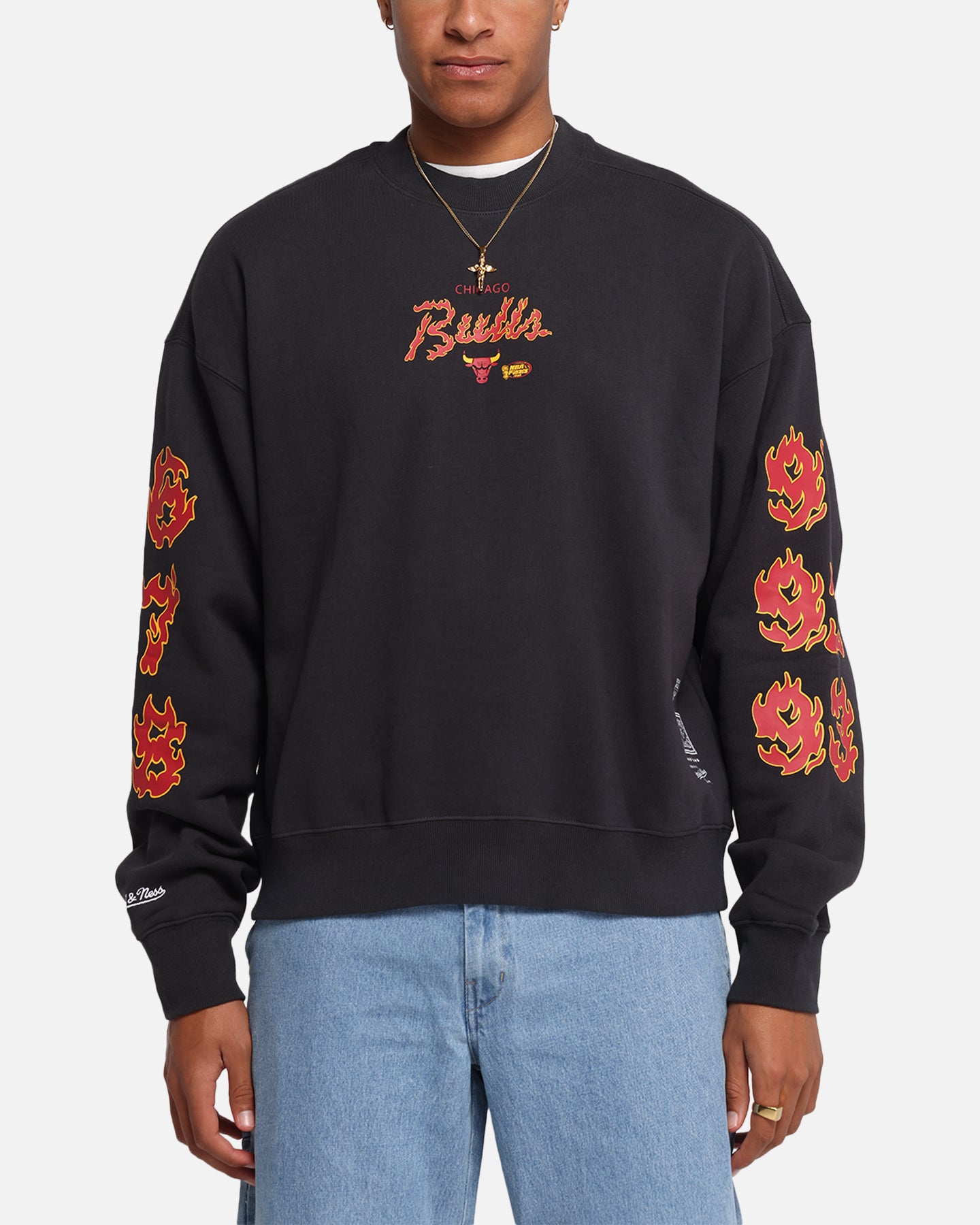 Chicago Bulls Up In Flames Crewneck