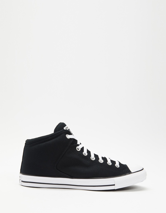 Chuck Taylor All Star High Street Canvas - Black, Black & White