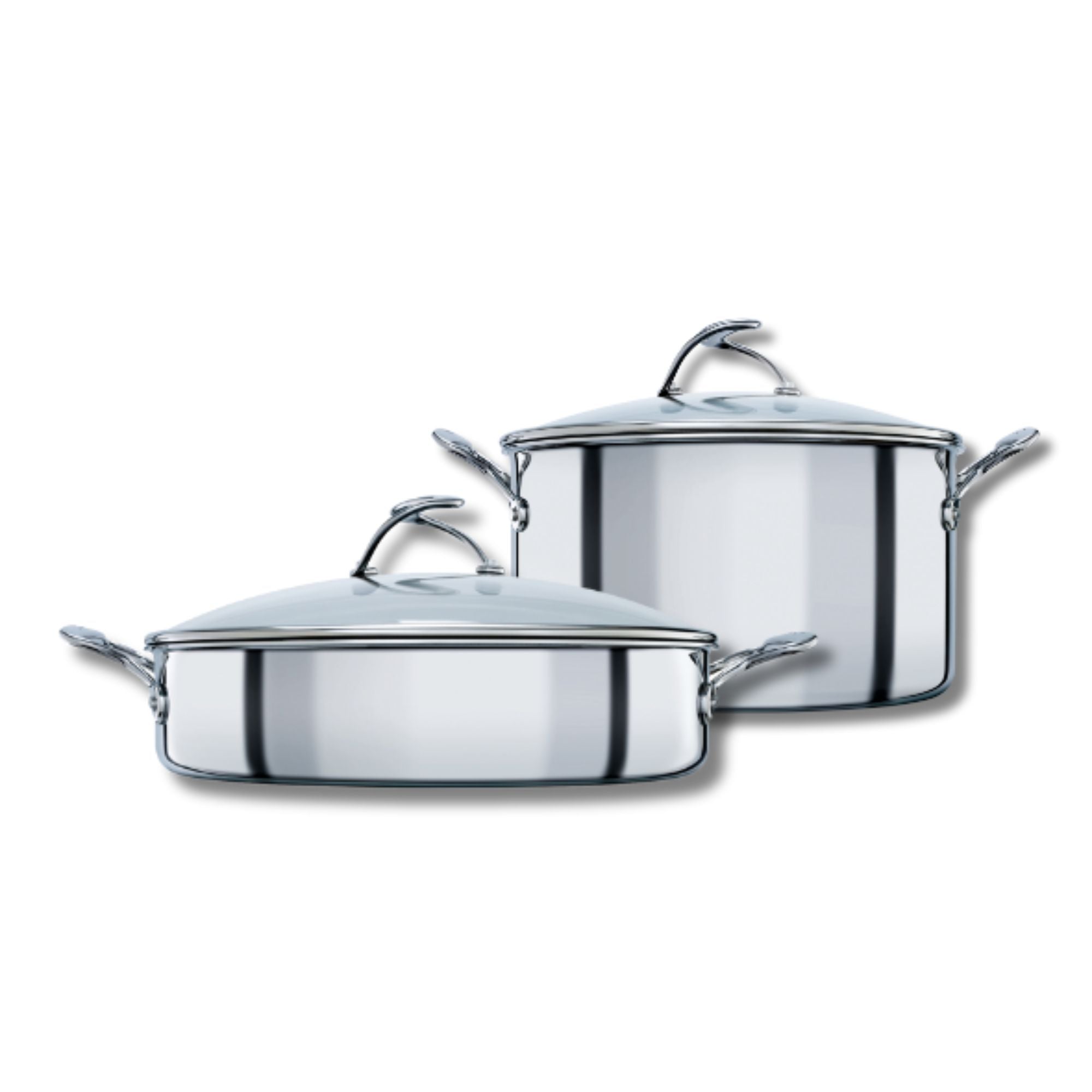 Circulon C-Series Hybrid Clad Stainless Steel Nonstick Induction Stockpot 26cm & Sauteuse 30cm slider