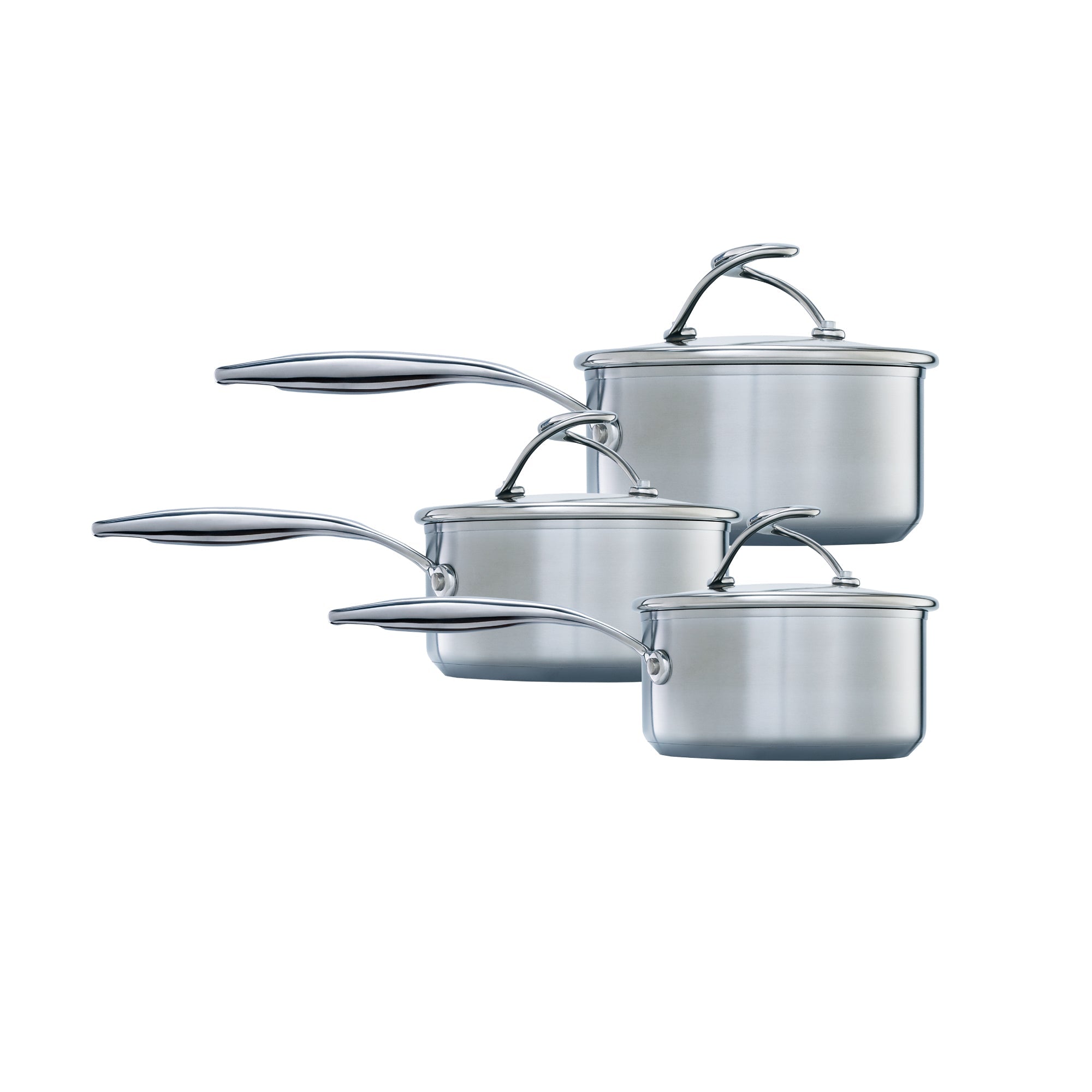 Circulon S-Series Hybrid Stainless Steel Nonstick Induction 3 Piece Saucepan Set slider