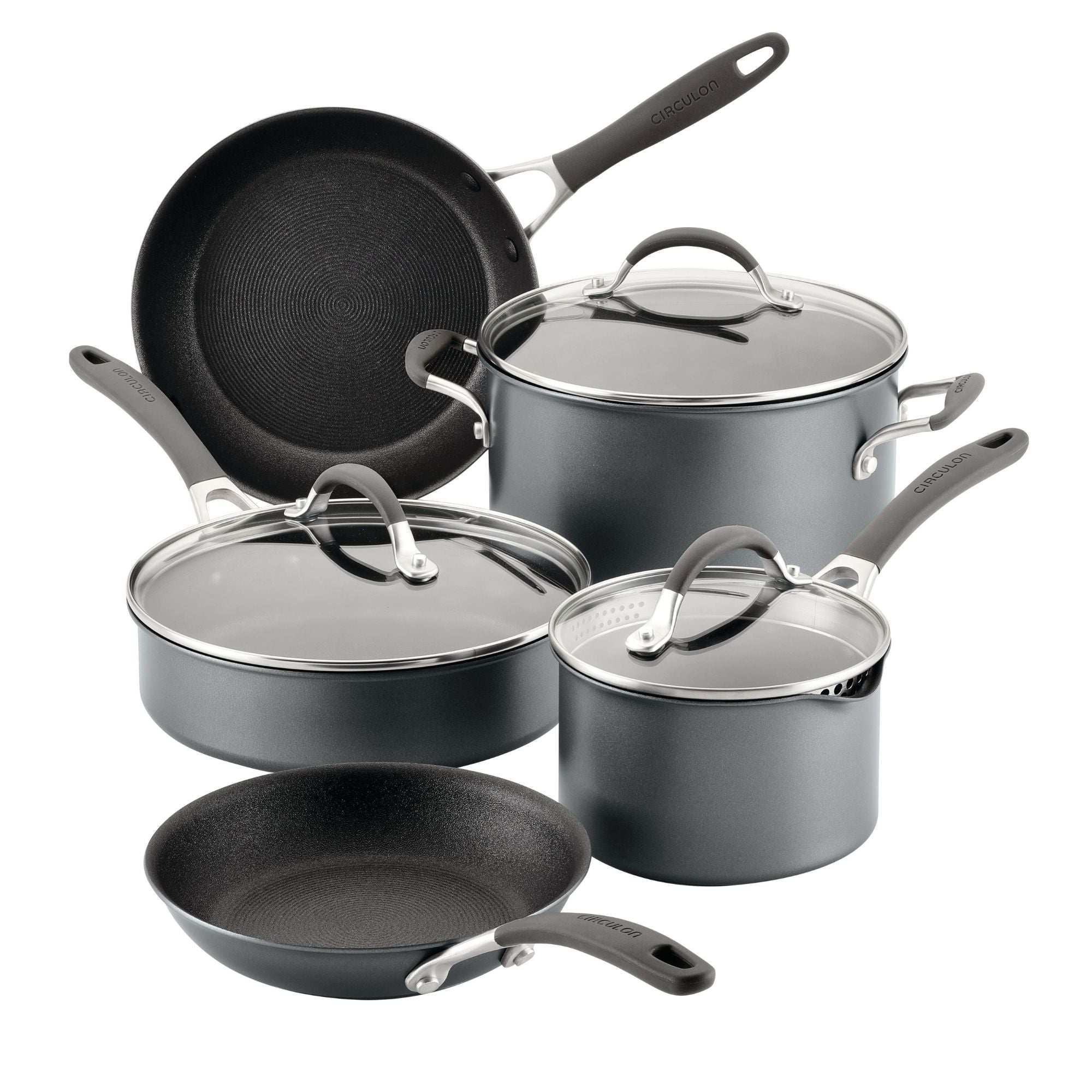 Circulon ScratchDefense A1 Nonstick Induction 8 Piece Cookware Set slider