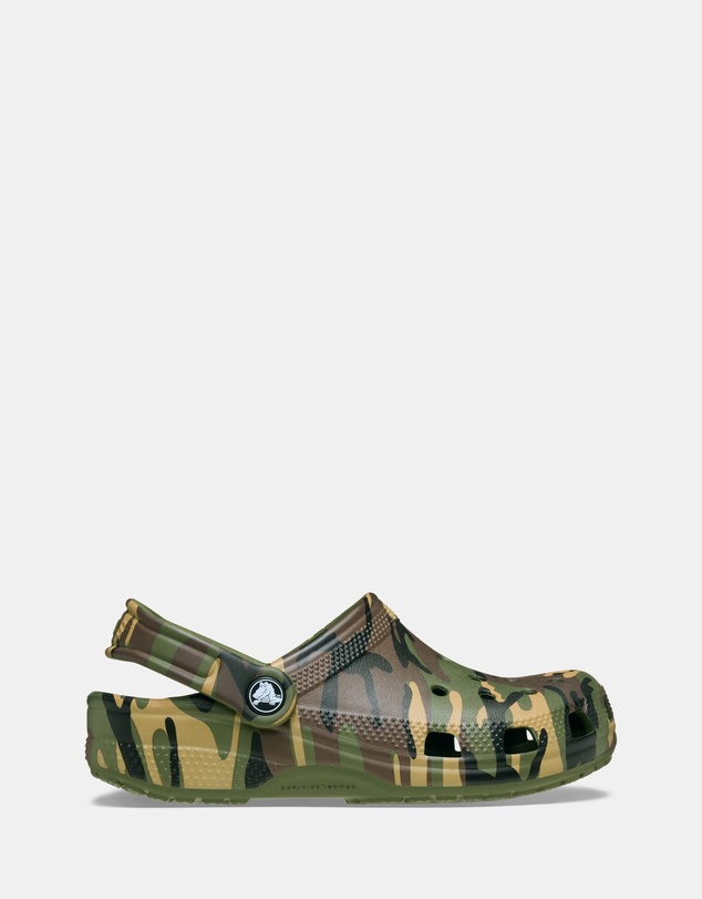 Classic Camouflage Clog - Kids-Teens - Army Green/Multi
