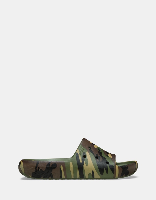 Classic Camouflage Slides V2 - Unisex - Army Green & Multi
