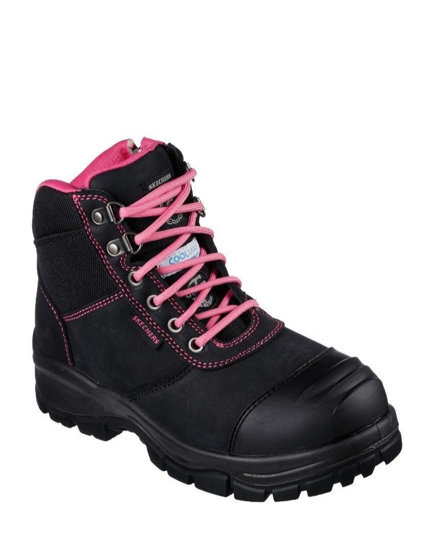 Composite Toe Work Boot - BLACK PINK slider