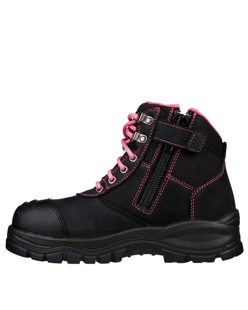 Composite Toe Work Boot - BLACK PINK slider