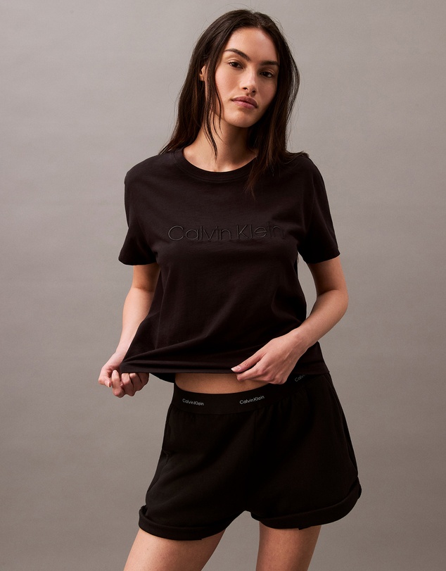 Cotton Lounge T-Shirt - Black