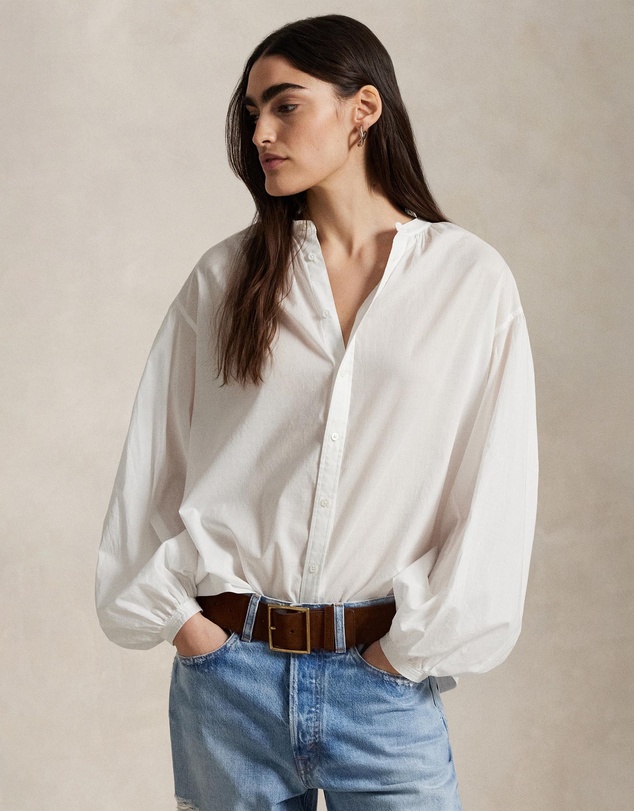 Cotton Voile Shirt - White
