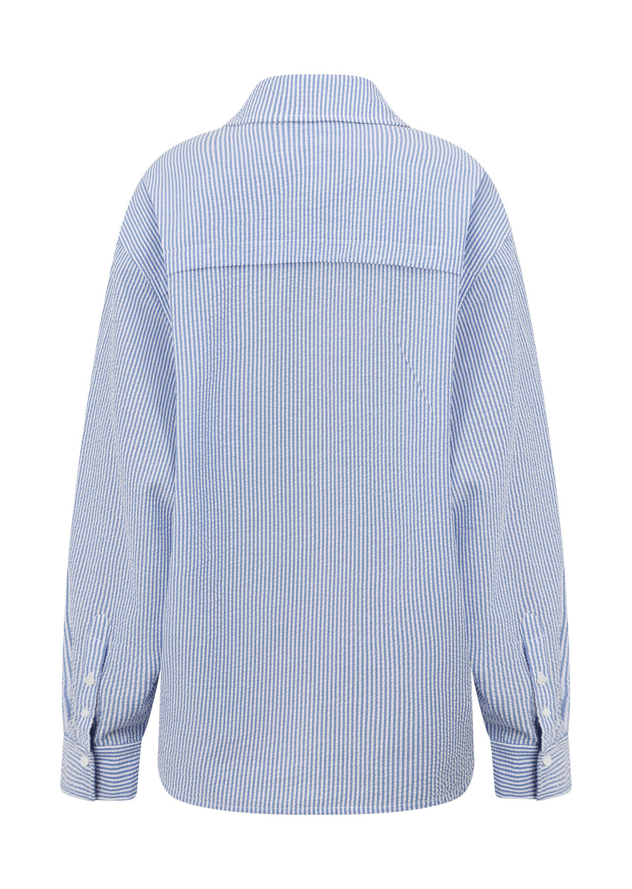 Country Club Seersucker Shirt - Blue Stripe slider