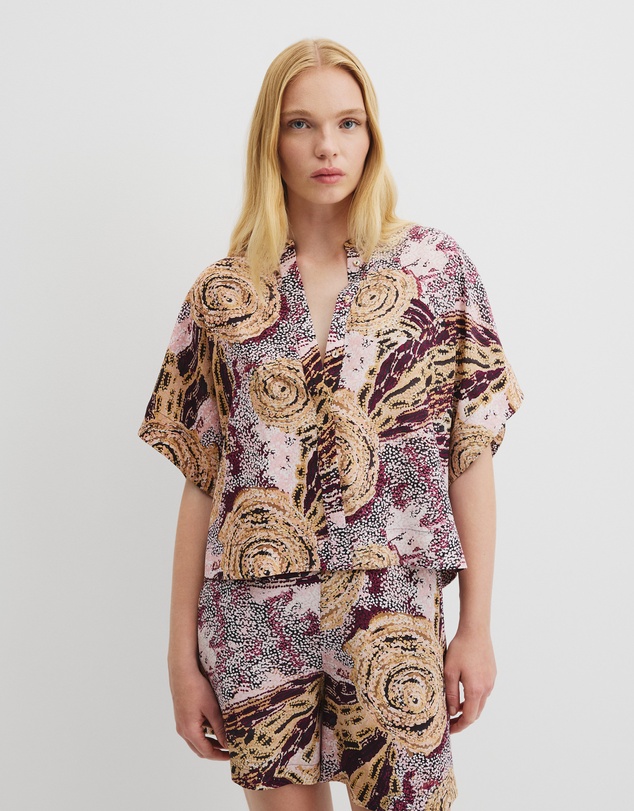 Country Road X Ngali Silk Print Shirt - Memory & Movement