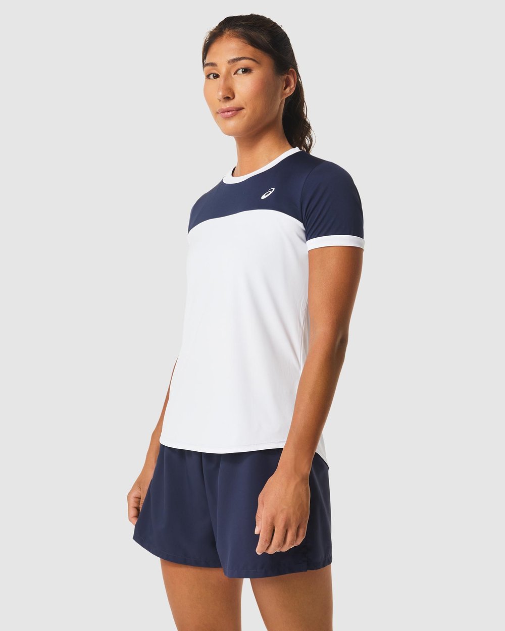 Court Short Sleeved Top - Brilliant White & Midnight slider