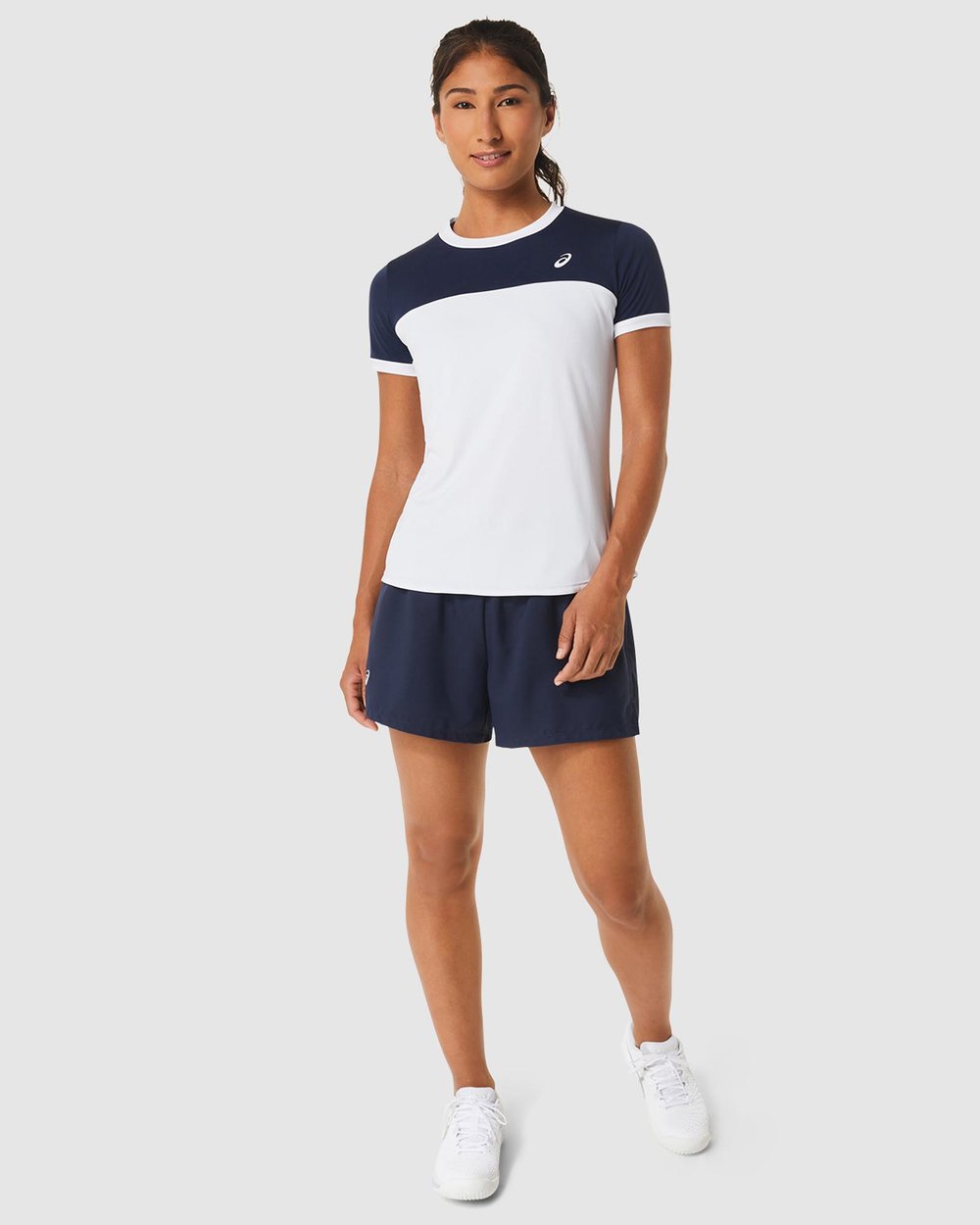 Court Short Sleeved Top - Brilliant White & Midnight slider