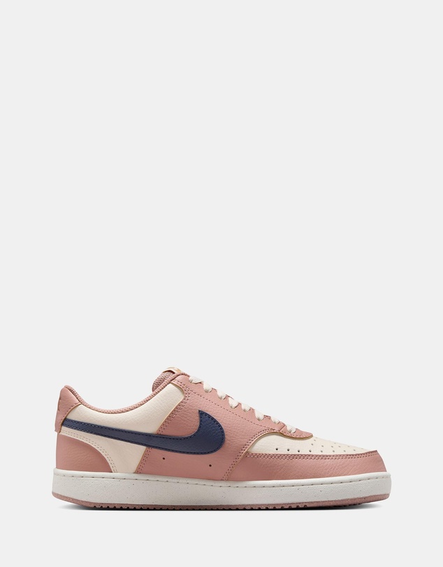 Court Vision Low Next Nature - Women's - Particle Pink, Midnight Navy & Pale Ivory