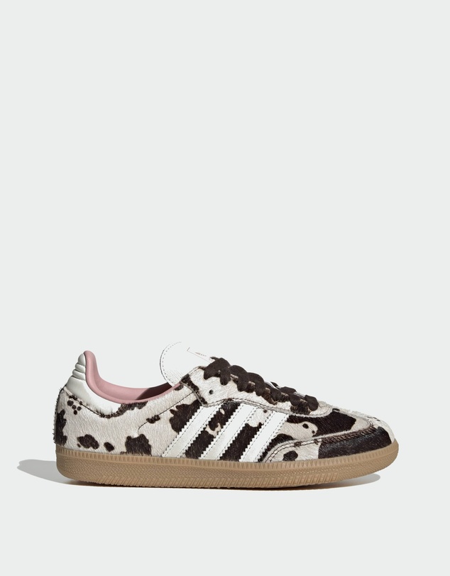 Cow Samba Og Shoes Womens - Dark Brown / Off White / Gum