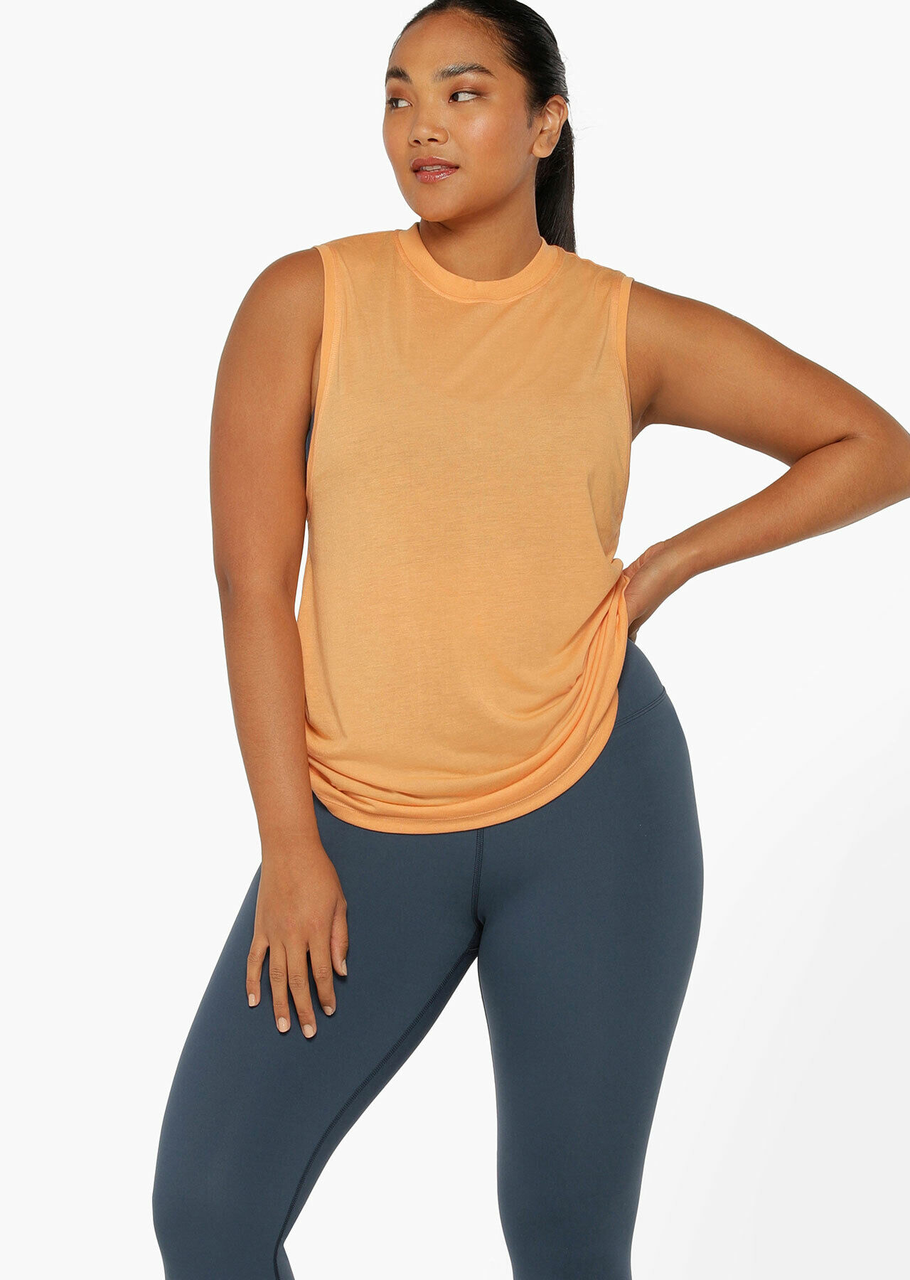 Cutout Muscle Tank - Clementine slider