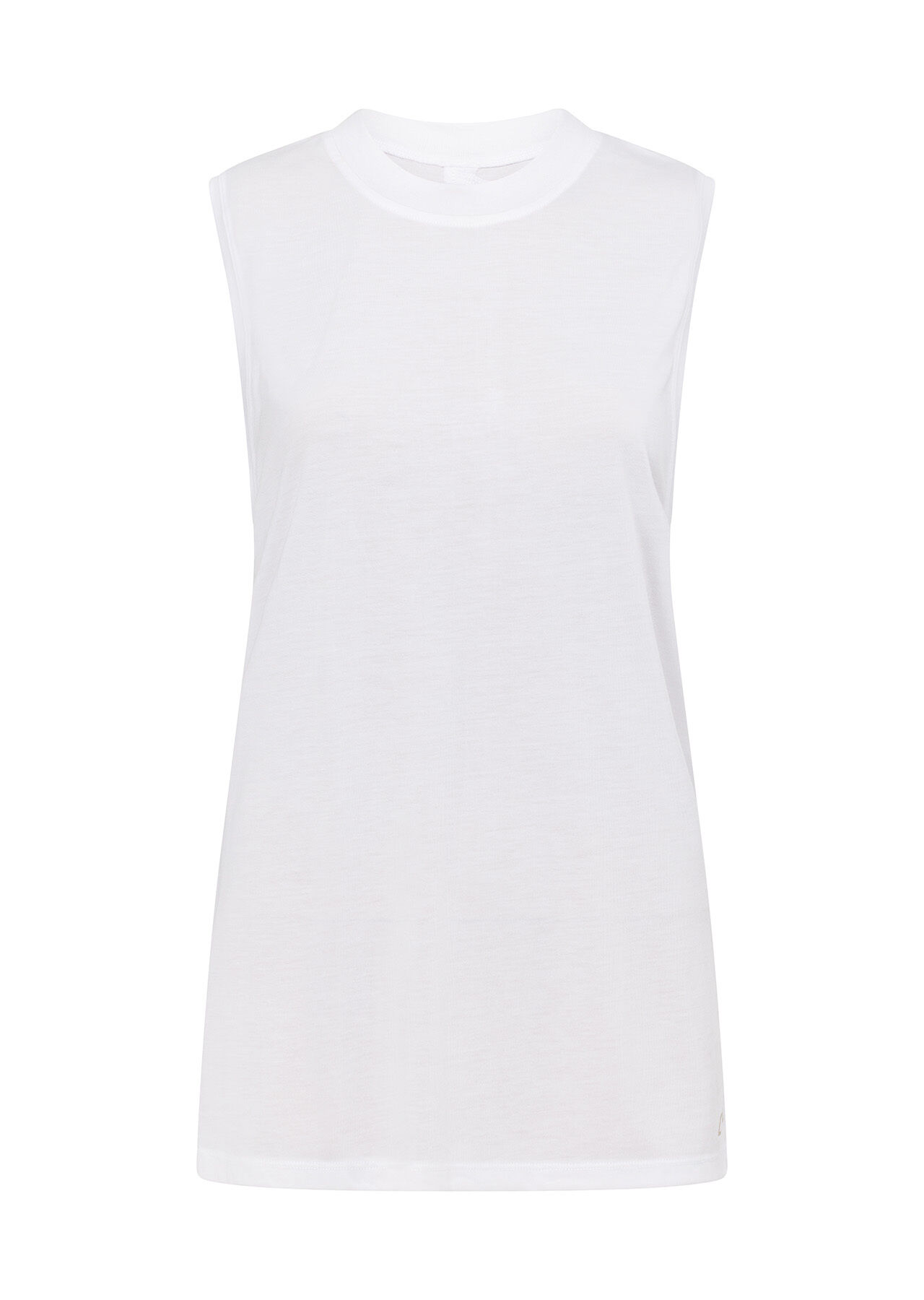 Cutout Muscle Tank - White slider