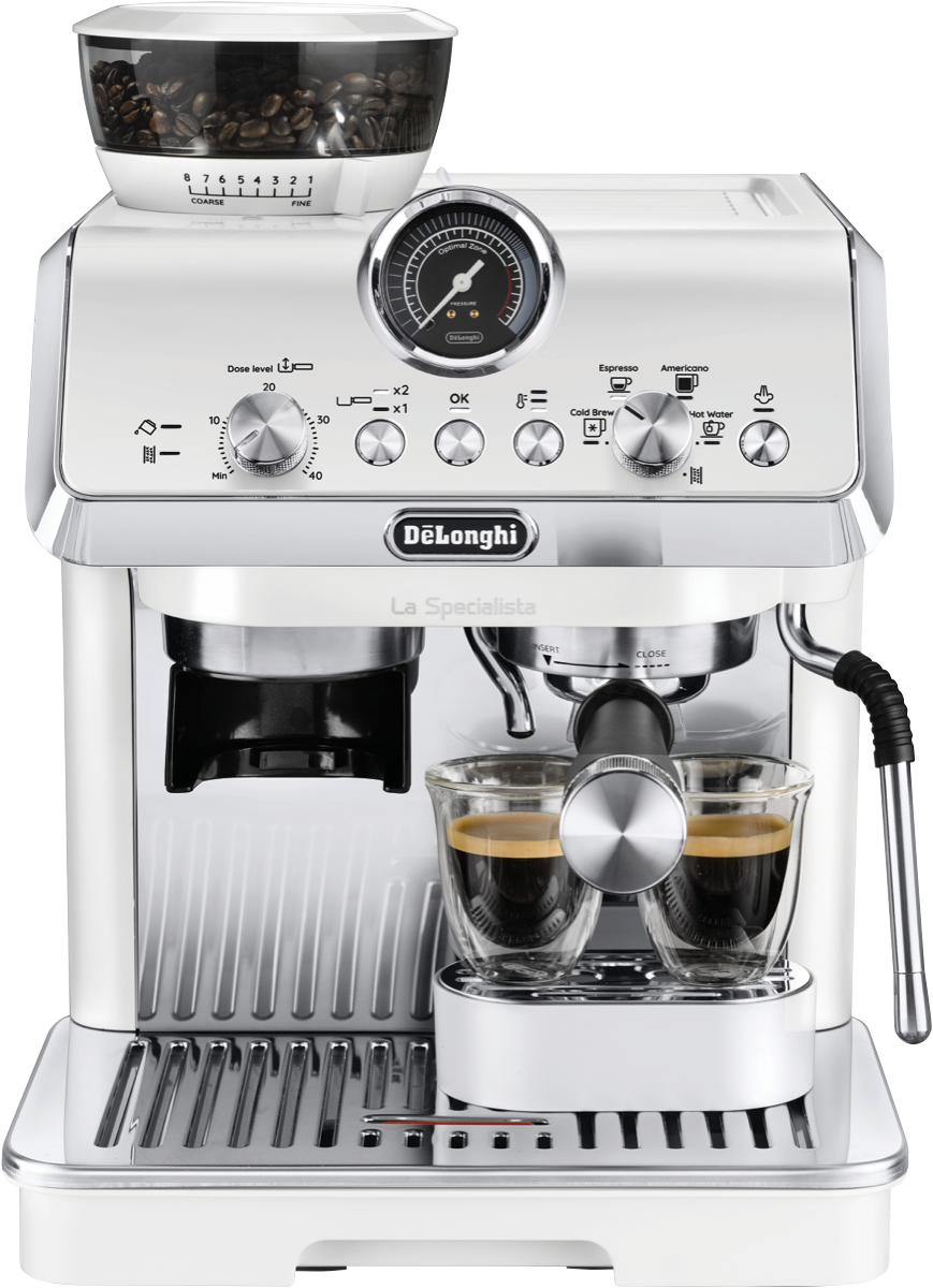DeLonghi La Specialista Art Evo Manual Coffee Machine White slider