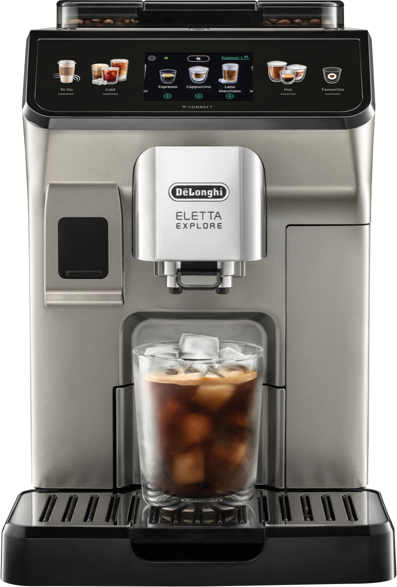 DeLonghi Eletta Explore Wifi Connect Titan Coffee Machine slider