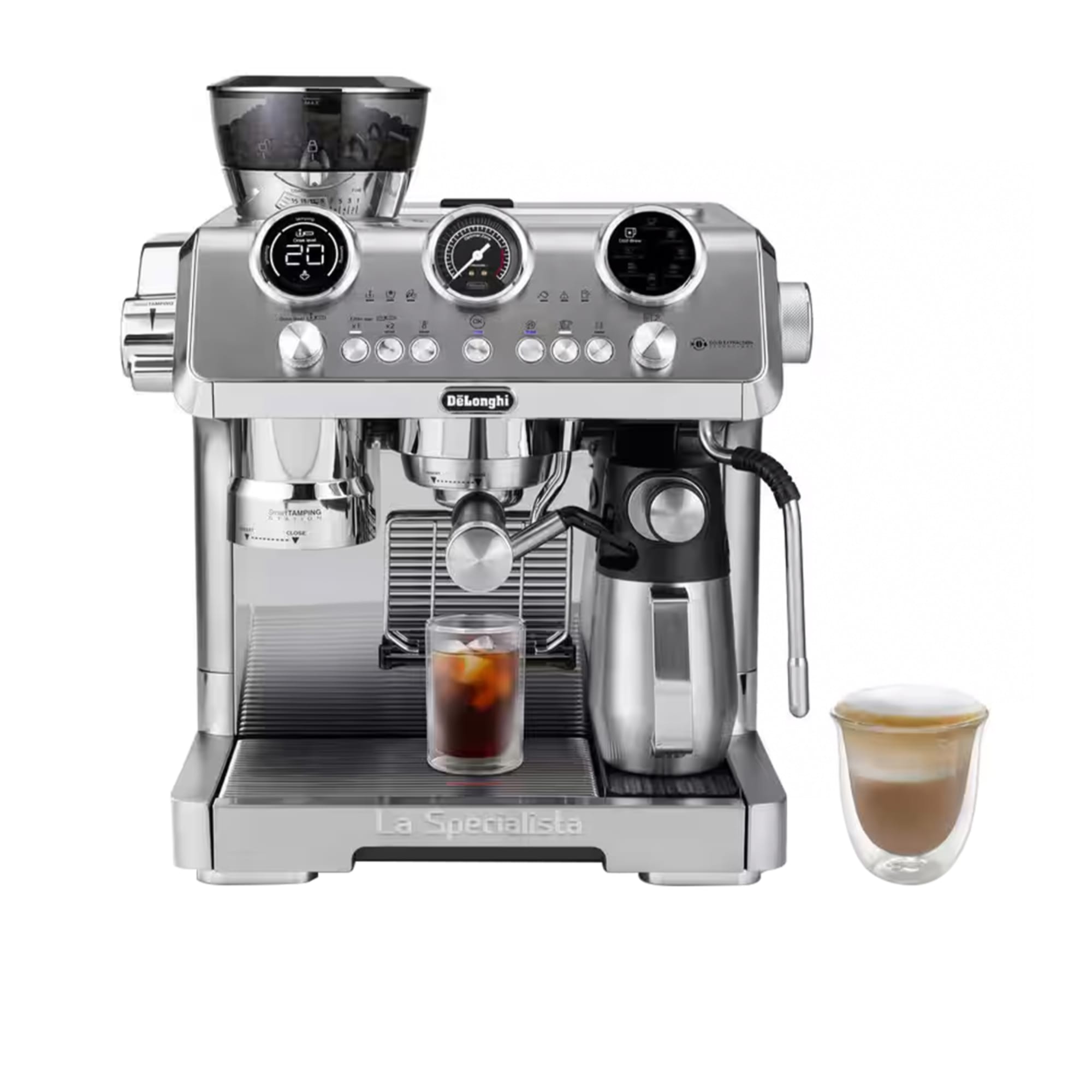 DeLonghi La Specialista Maestro EC9885M Manual Coffee Machine w/ Cold Brew Metal - Metal