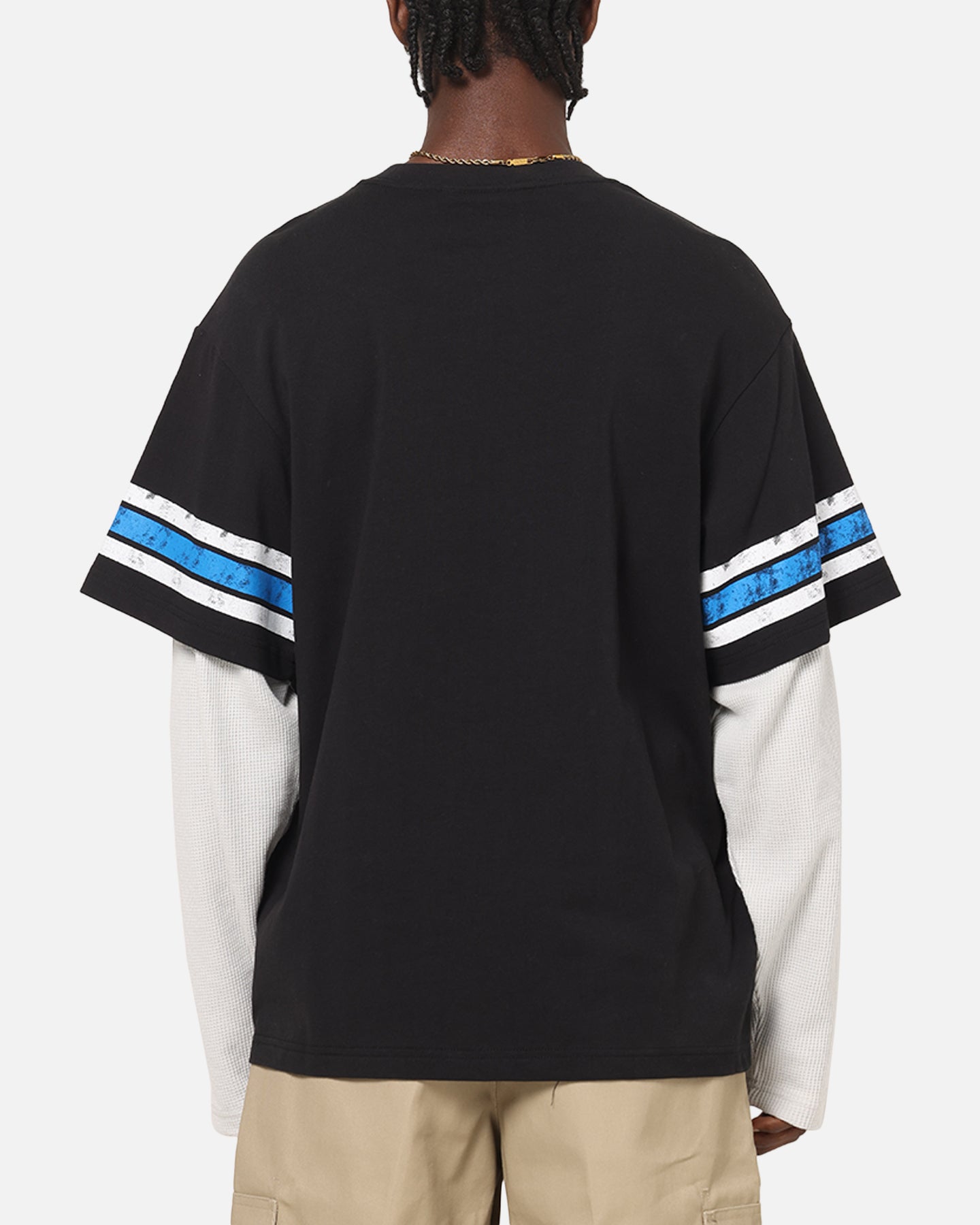 Detroit Lions Waffle Mock Layer Long Sleeve T-Shirt slider