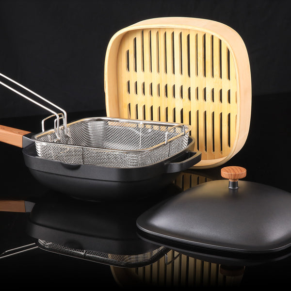 Diamond Earth® Fusion XL All-in-one Pan & Pot 4pc Set Buy 1 Get 1 FREE slider