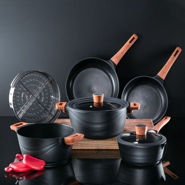 Diamond Earth® Premium Cookware 8pc Jumbo Set + FREE SECOND COOKWARE SET + FREE e-Book slider