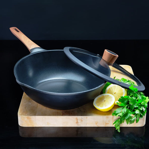 Diamond Earth® Wok + Glass Lid - 30cm slider