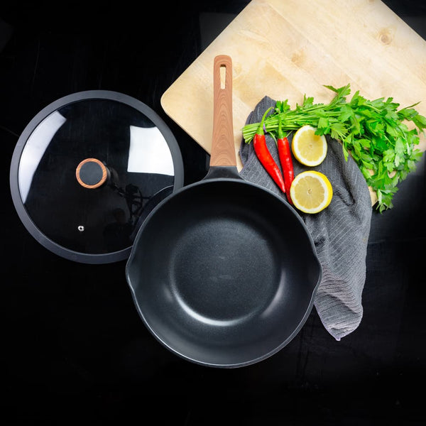 Diamond Earth® Wok + Glass Lid - 30cm slider